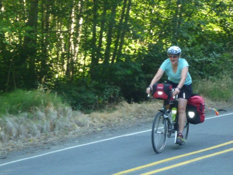 JP enjoying the ride down