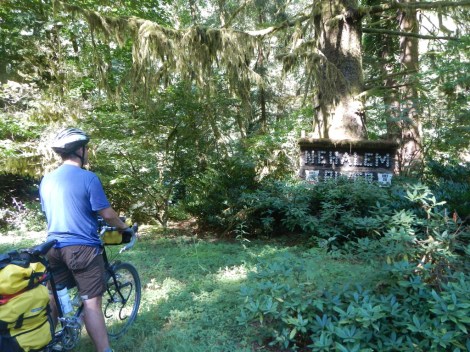 Even the sign was made of beer cans