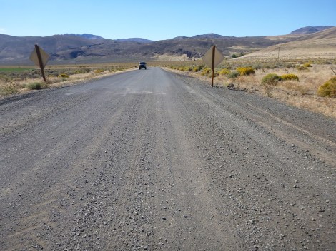 The beginning/end of the gravel