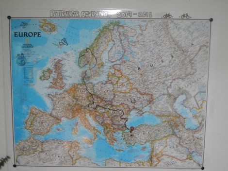 Our newest edition, the wall map.  