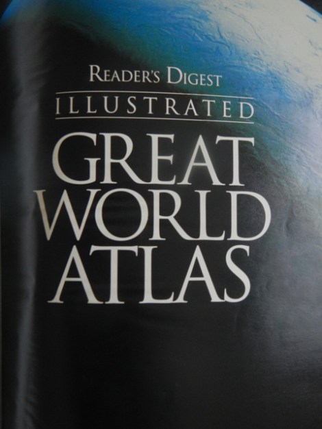 A beautiful view of the world, atlas style. 