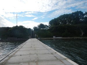 The view from the pier.