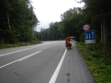 The lovely road surface in Turkey.