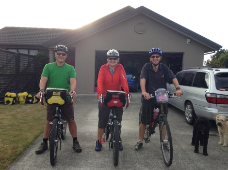 Jay, Janet and Chris ready to tackle hills