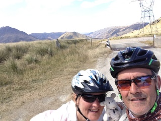 At the top of the pass- we made it! 