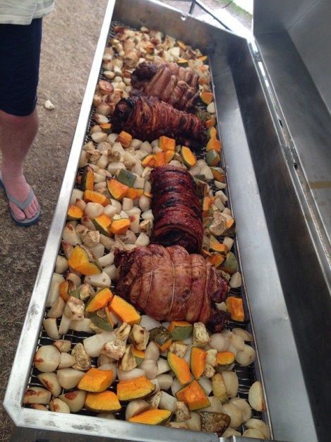 Yummy roast pork and lamb.  