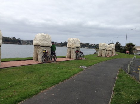 Teeth at the mouth of the bay.