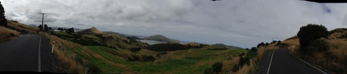 Looking back along the coast from the top of the climb.