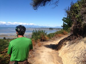 Looking over the bay towards Nelson from the Mountain bike park