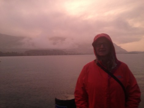 A Rainy sunset at Lake Wanaka. 