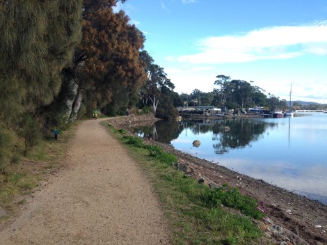 The bike trail in St. Helens
