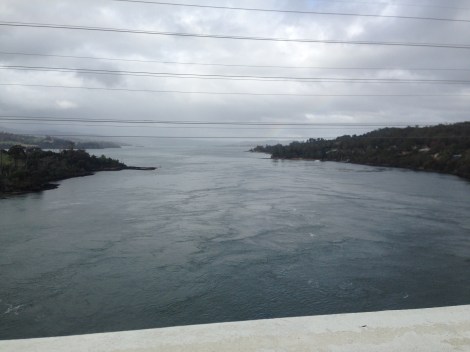A rainy ride over Batman bridge