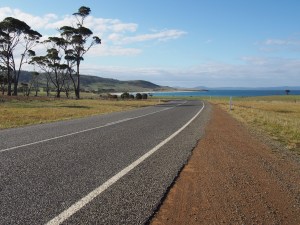 Heading up the east coast of Tasmania.
